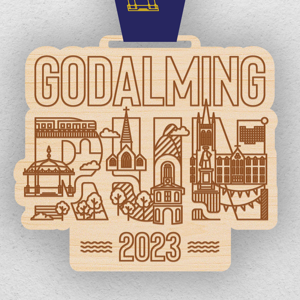 Godalming Run Finishers Medals